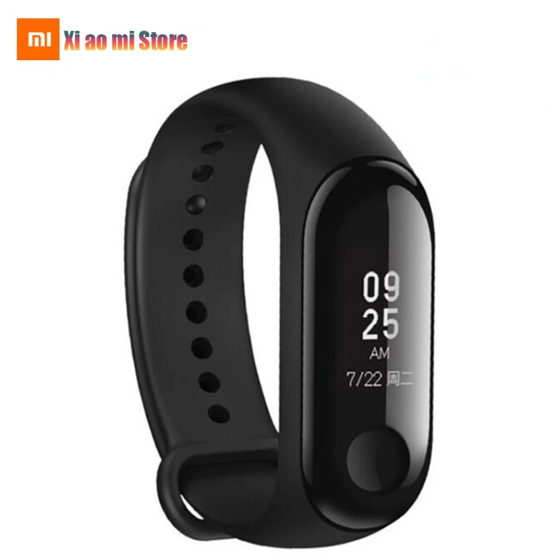 Origina Xiaomi mi Band 3 mi band 3 Smart Band 0,7" OLED сенсорный экран Водонепроницаемый Фитнес-трекер для измерения сердечного ритма mi 3 Smart Bracelet