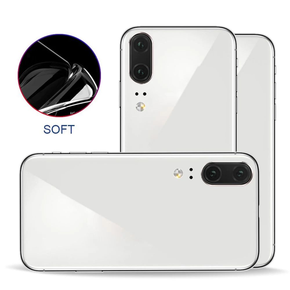 Полноразмерный защитный чехол для Huawei P20 прозрачный индивидуальный мягкий