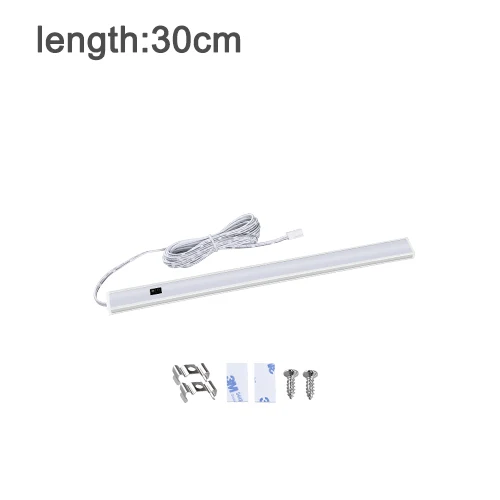 Only 30cm Led Tube Ручная развертка умный переключатель Светодиодная подсветка под шкаф кухонная Лампа PIR датчик движения светодиодный светильник 30 см 40 см 50 см спальня шкаф ночник - Цвет: Only 30cm Led Tube
