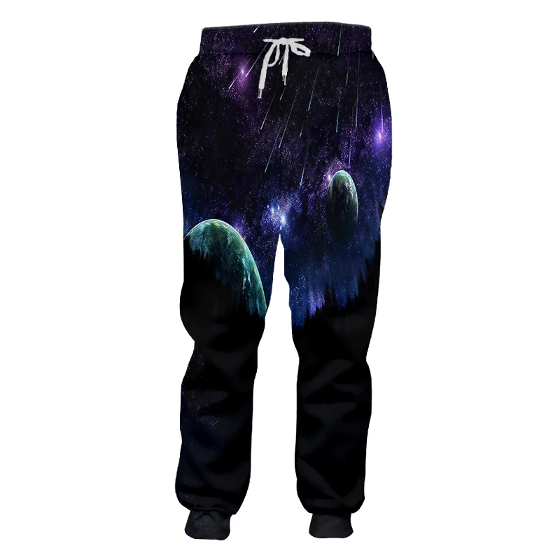 OGKB Man Trousers Hot Elastic Waist Long 3D Casual Pants Printed Starry sky Hip Hop Big Size Clothing Homme Winter Sweatpants | Мужская