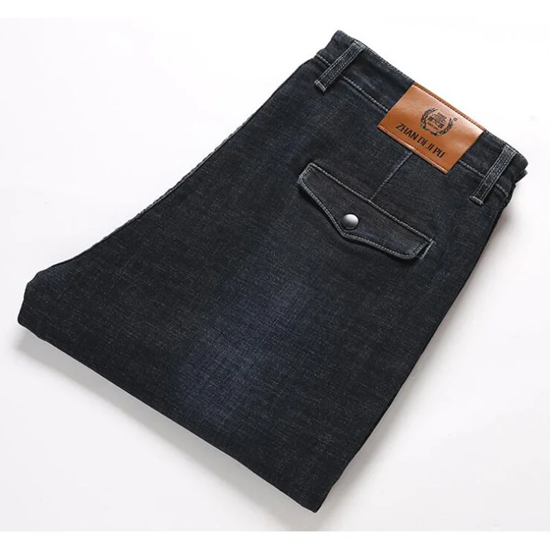 Мужские джинсы большого размера для отдыха на осень и зиму мужские прямые