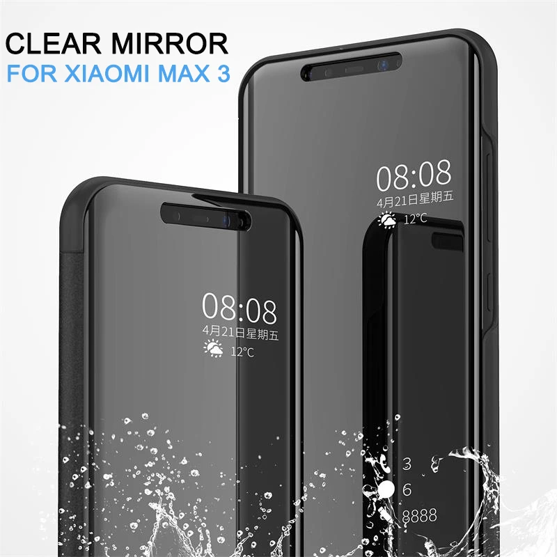 Зеркальный чехол для XiaoMi Redmi Note 7 откидной кожаный подставка PocoPhone F1 Mi 8 SE A1 A2 Lite RedMi 5