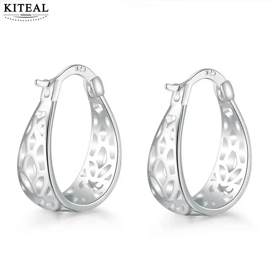 Ретро Серебряные украшения 925 штампованные посеребренные Женские Модные полые с