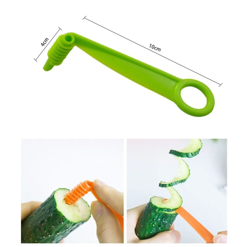 1 шт. Овощи Фрукты Slicer Руководство спираль винтовой стержень для нарезки