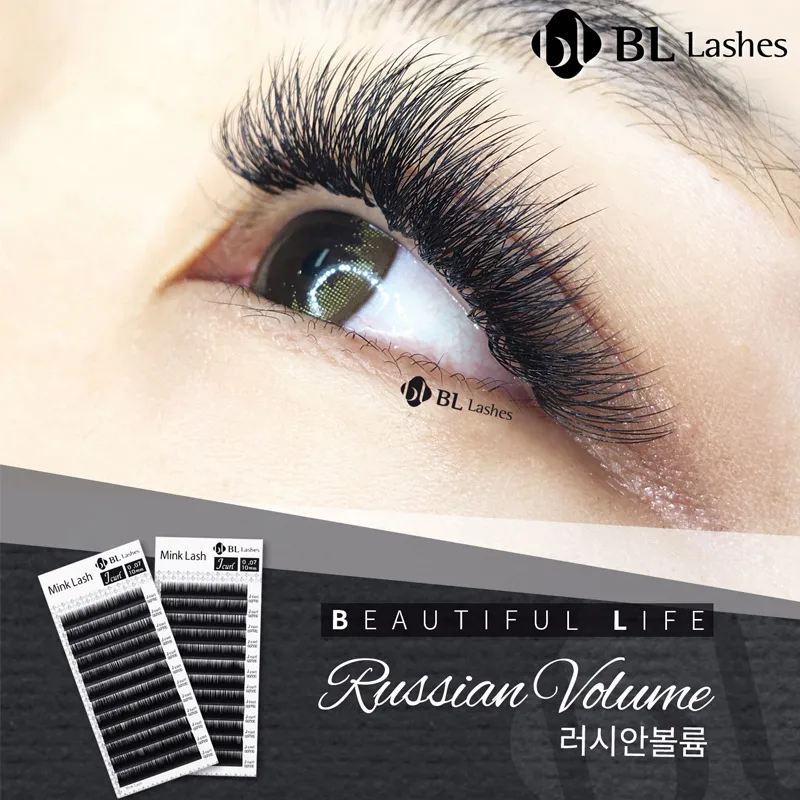 BLINKLASH Корея J/ B/C/D накладные веерные ресницы наращивание ресниц из искусственной