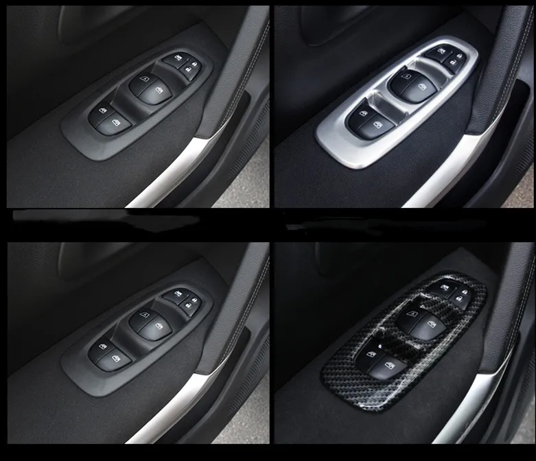 Автомобильный Стайлинг ABS chorme подлокотник дверь окно переключатель панель