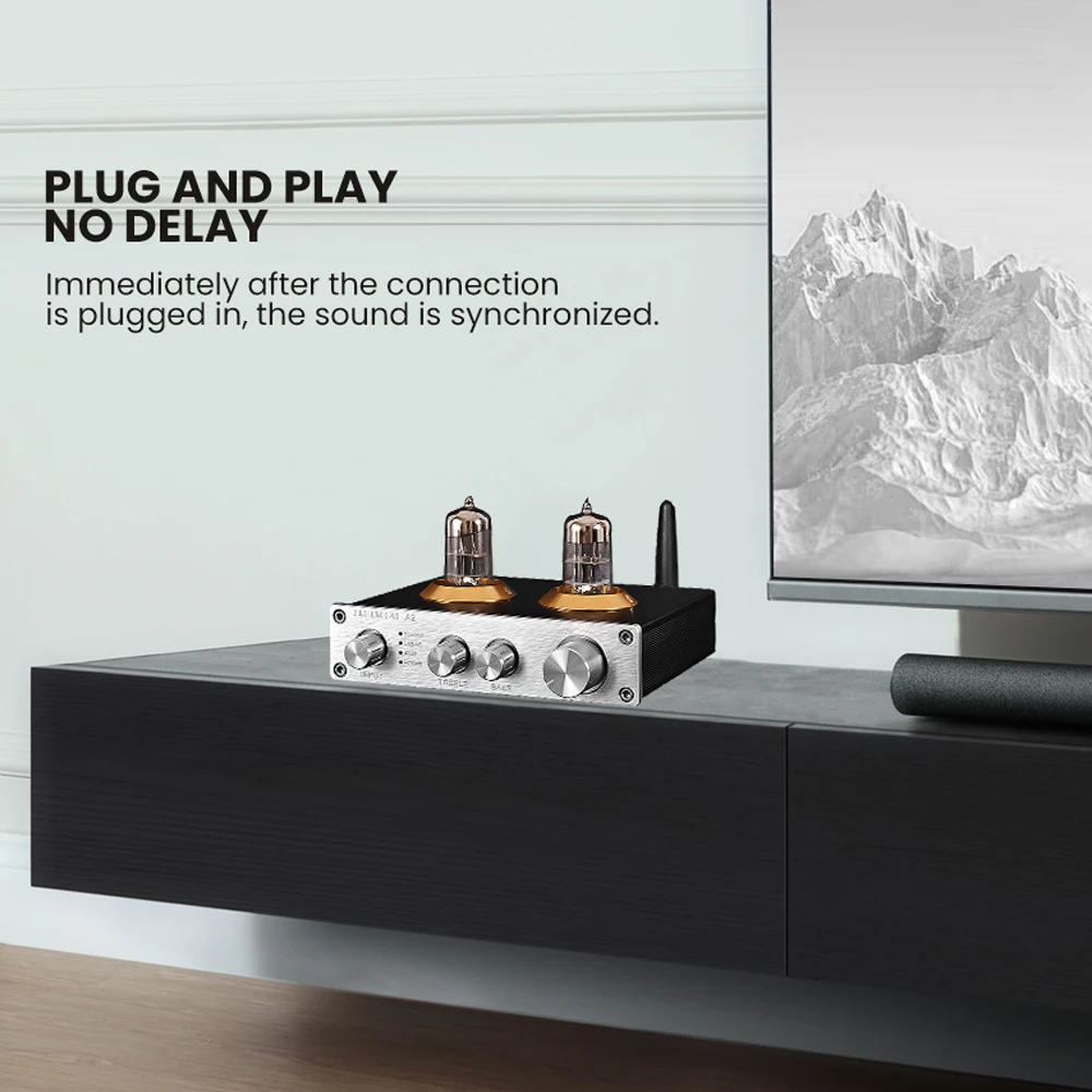 Мини-усилитель Hifi стерео аудио Bluetooth 5,0 Предварительный усилитель ламповый предусилитель USB 6N3 желчная трубка предусилитель DIY домашний кинотеатр усилитель
