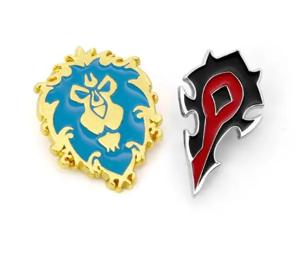 Игра The orde The Alliance значок брошь Высокое качество Мужская wow сплав Cosprey подарок мультфильм коллекция милая игрушка chaviro