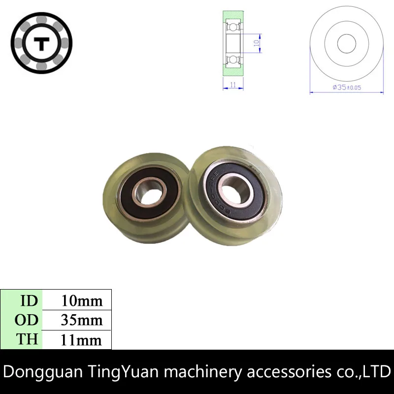 5 шт. ТПУ 6000RS шарикоподшипник счетчик наличных скользящий ящик роликовые колеса