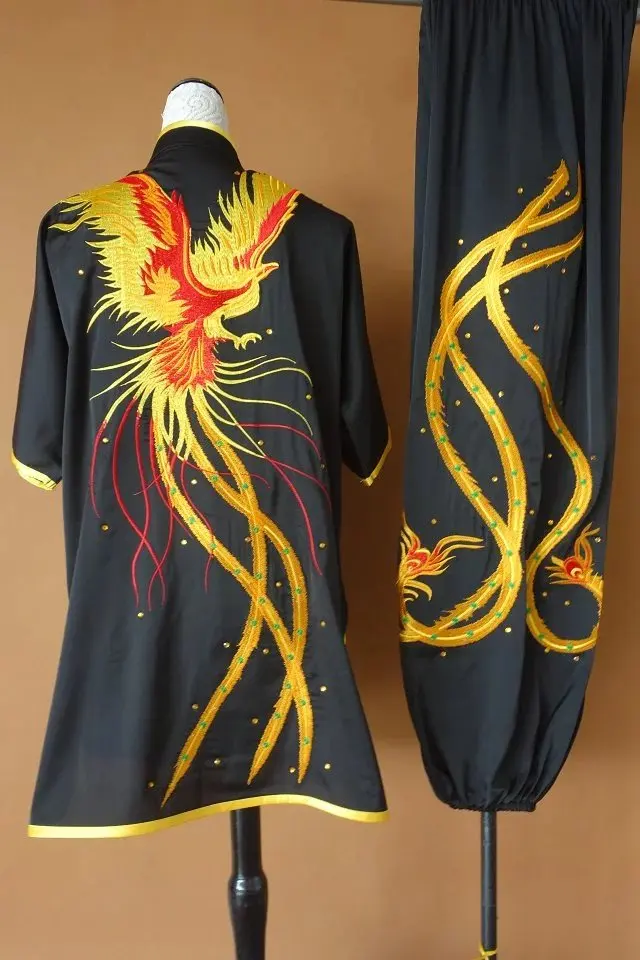 Wushu taichi одежда тайцзи changquan Униформа боевых искусств соревнование вышитая kungfu