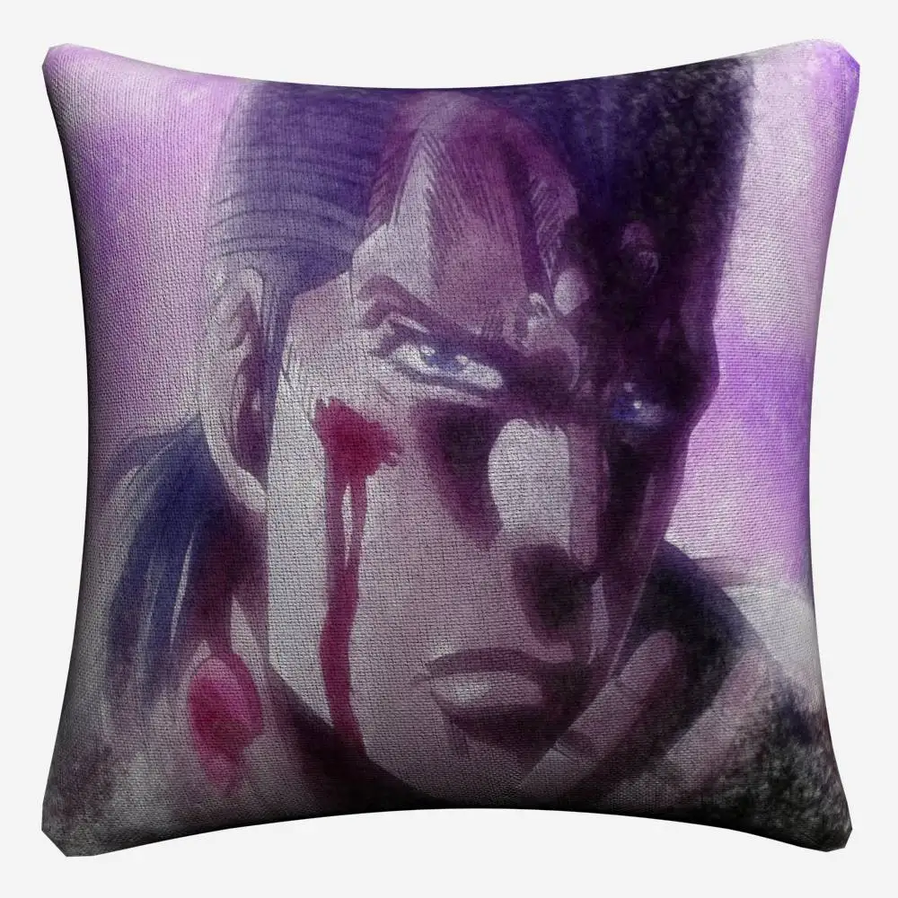 Dio Брандо Jojo Аниме Фигура декоративная льняная подушка для дивана размером 45*45 см наволочка домашний декор Чехлы на диванные подушки, подушки - Цвет: 11