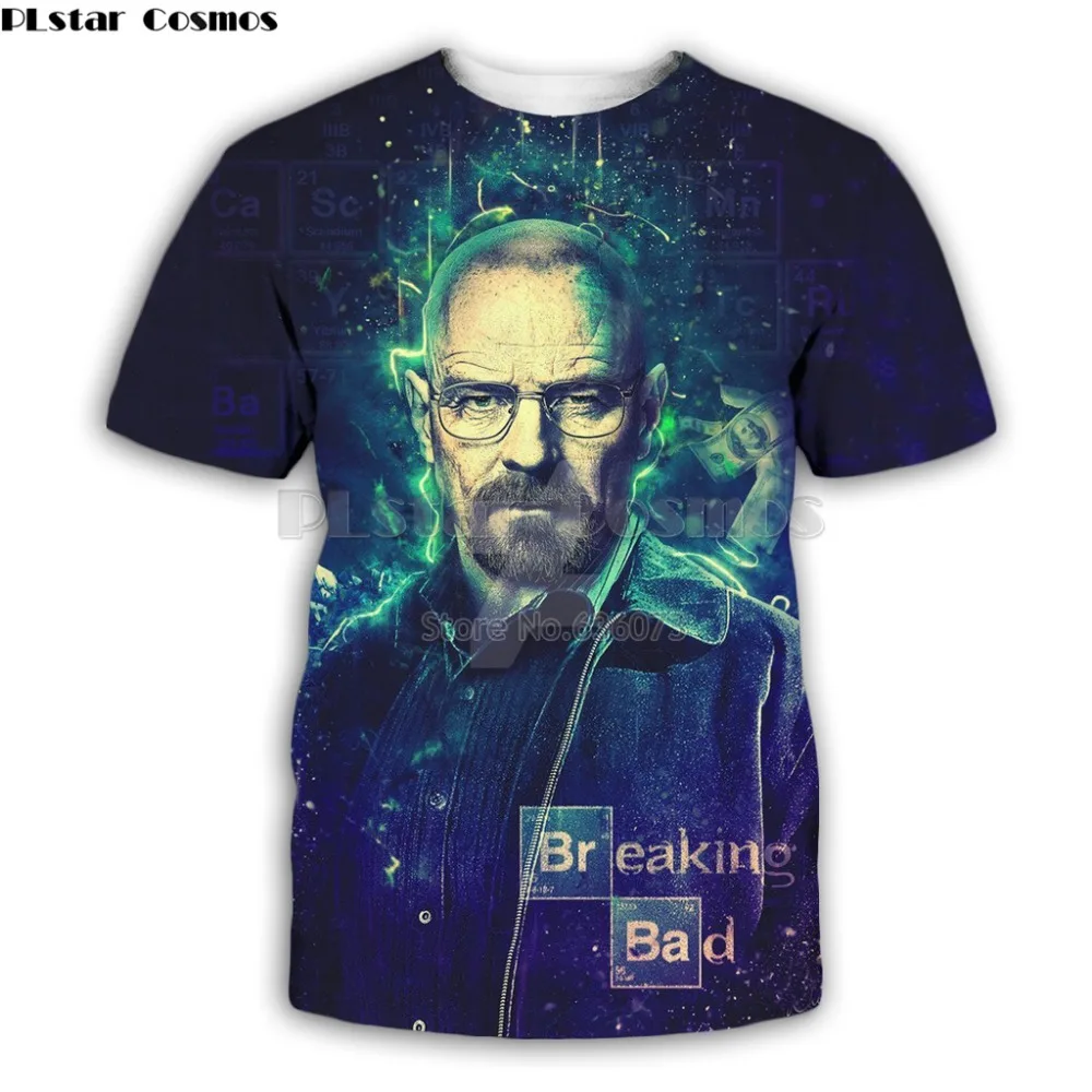 PLstar Cosmos модная мужская футболка Игра престолов/ломается Bad Heisenberg 3D печатных унисекс футболка Уличная Повседневная футболка Топы