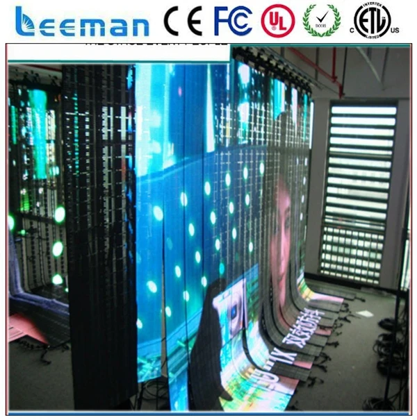 Sinosky P10 Leeman P16 P20 2015 портативный гибкий светодиодный экран занавес гибкой