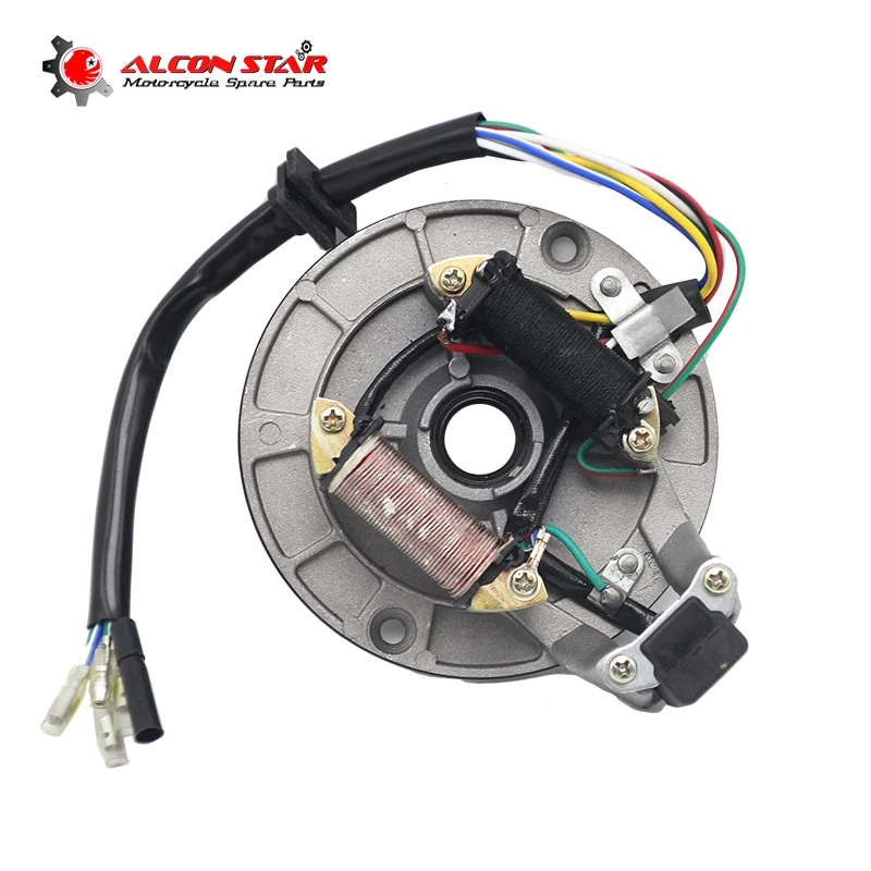 Alconstar 2-катушки Магнето статора для 50-125cc мотоцикл гоночный велосипед катушка двигателя инициирования ATV грязи велосипед и картинг