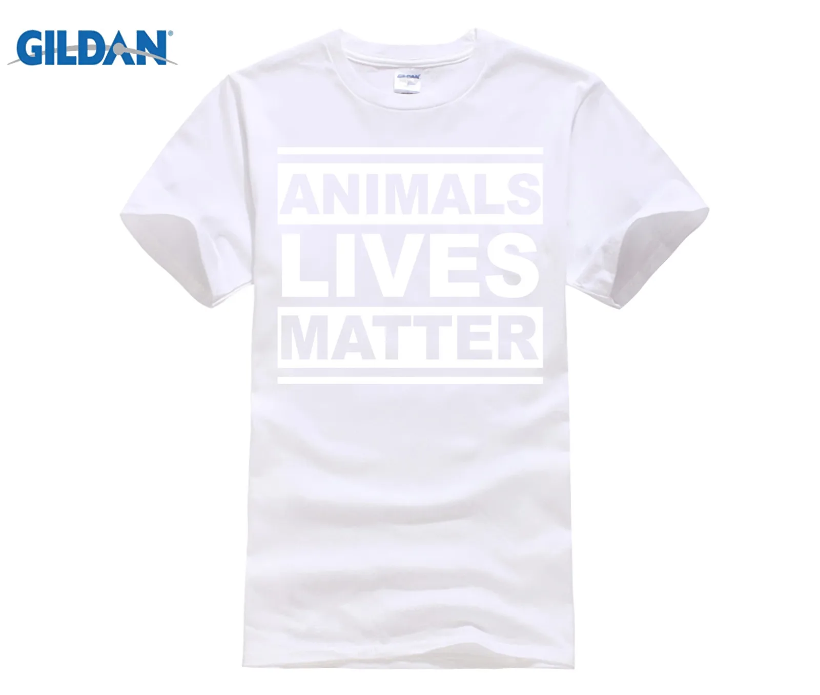 GILDAN 2018 animals Lives Matter Awesome веганская Вегетарианская Подарочная футболка|Мужские