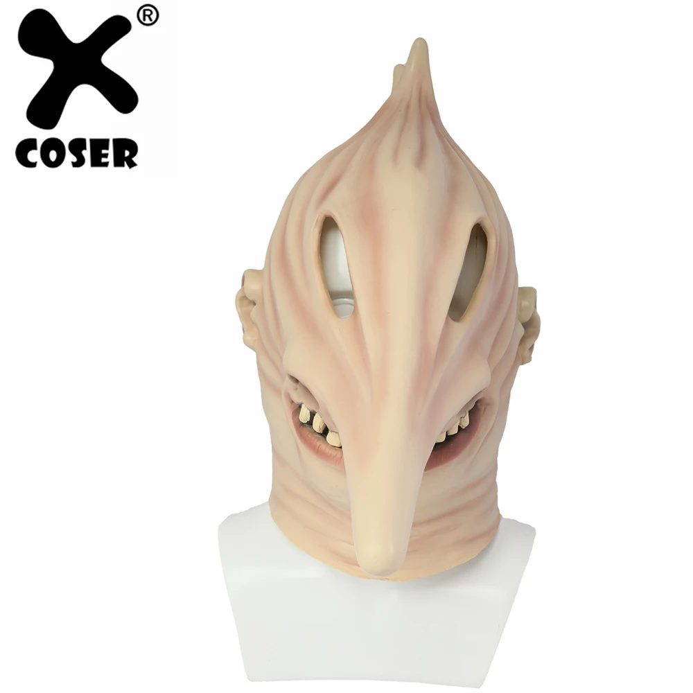 XCOSER Новое поступление Beetlejuice Косплей Адам полная голова Хэллоуин маска латексная