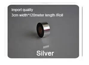 Silver DIY переводная горячая штамповка бумага высокого качества горячая распродажа Горячая фольга штамповка красочная Тепловая штамповка фольга пленка - Цвет: Silver