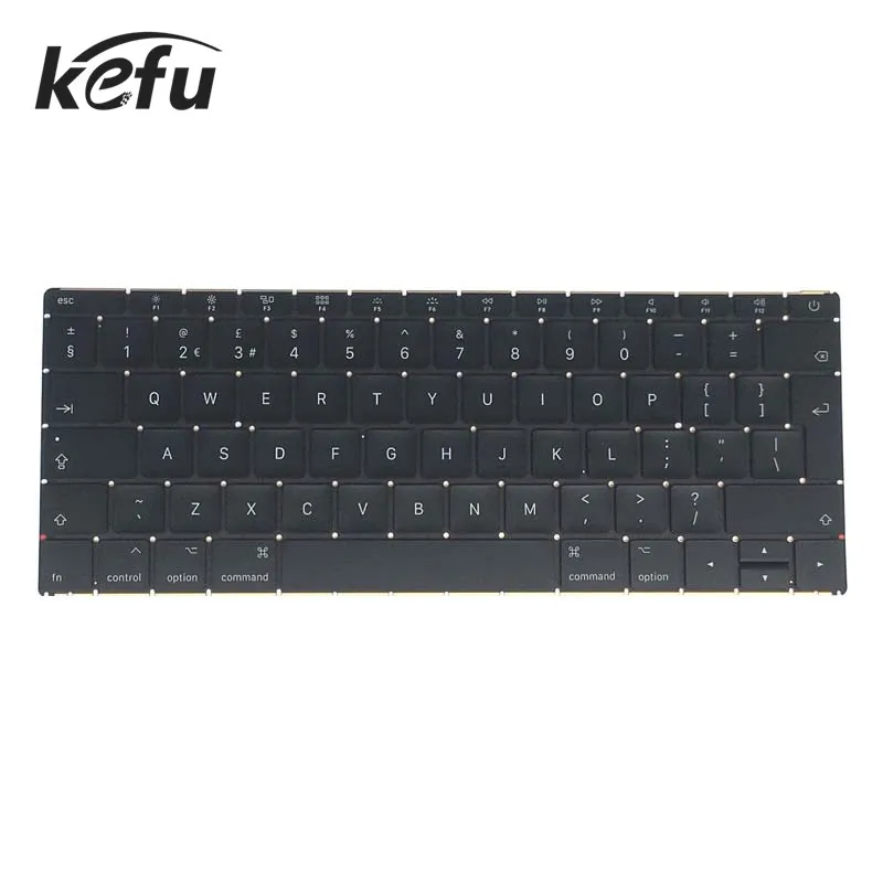 KEFU original Laptop UK Keyboard Without Backlight for Macbook Pro 13.3  Retina A1708 1708 Keyboard UK 2016 2017 Year