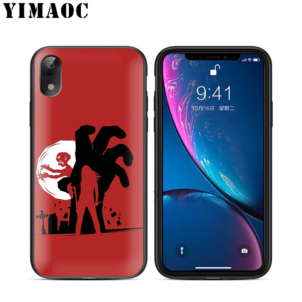 YIMAOC Buffy Охотник на вампиров Мягкий ТПУ Черный силиконовый чехол для iPhone X или 10 8 7 6S