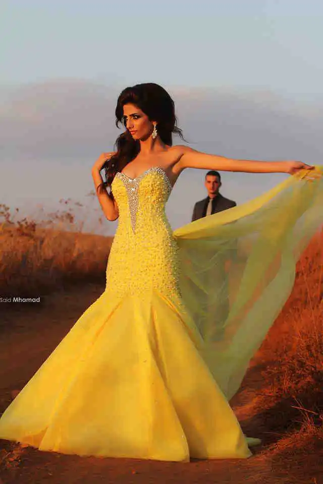 

Vintage Beaded Mermaid wedding dresses Sweetheart robe de mariage Said Mhamad VESTIDO DE NOIVA sereia Bridal Gowns HS383