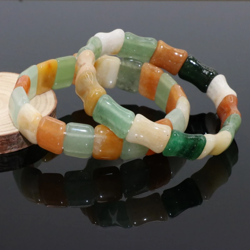 Многоцветный Хрустальный Турмалин халцедон Многоэлементный Браслет для женщин