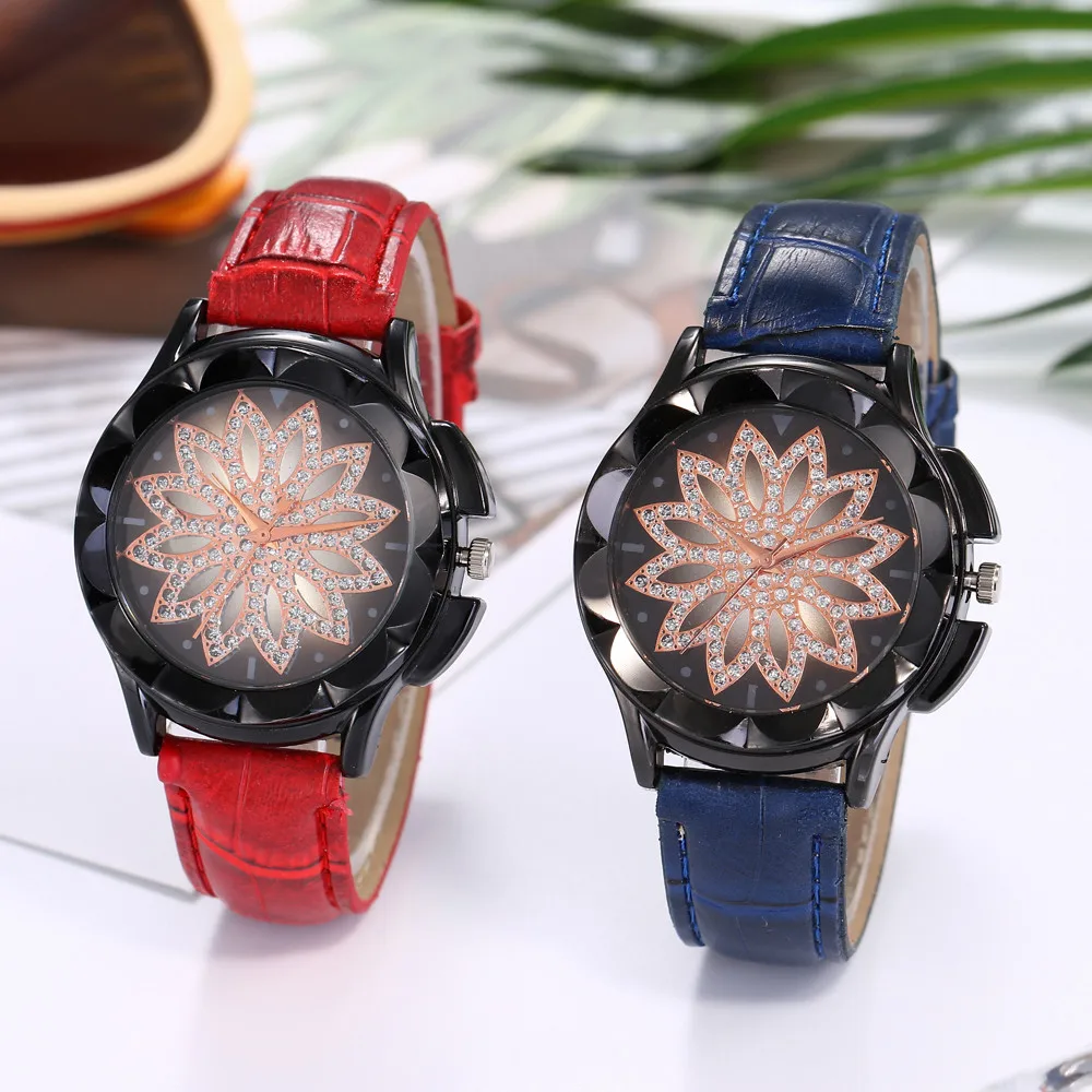 Relogio Feminino женские повседневные кварцевые часы с кожаным ремешком Новые