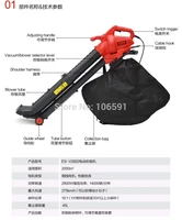 cheaper telescopic tube powerful 2800w electric leaf stone blower vacuumgarden home usehand push electric blower