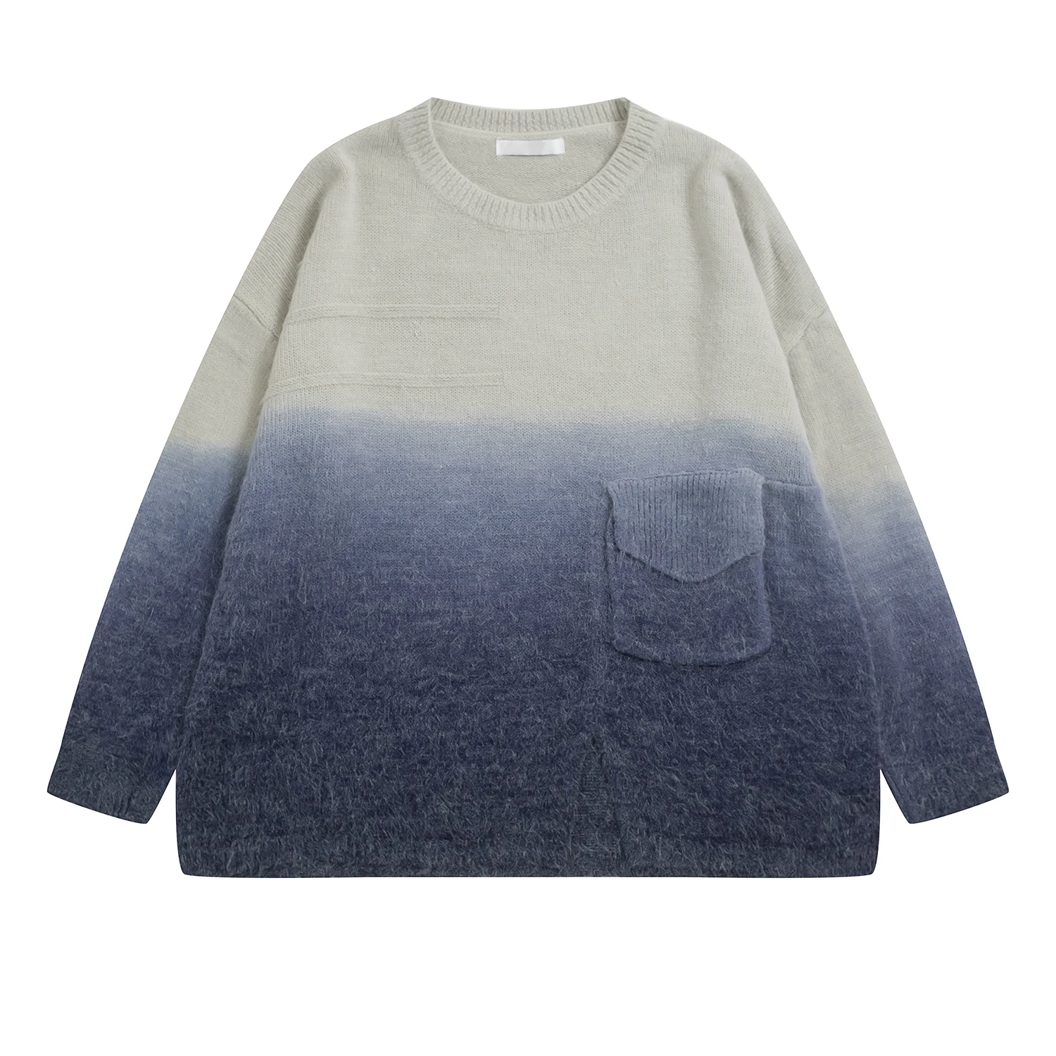 

Harajuku New Design Autumn Winter Loose Ladies Jumper Sweater Long Sleeve Spell Color Women Pullover Knit Tops