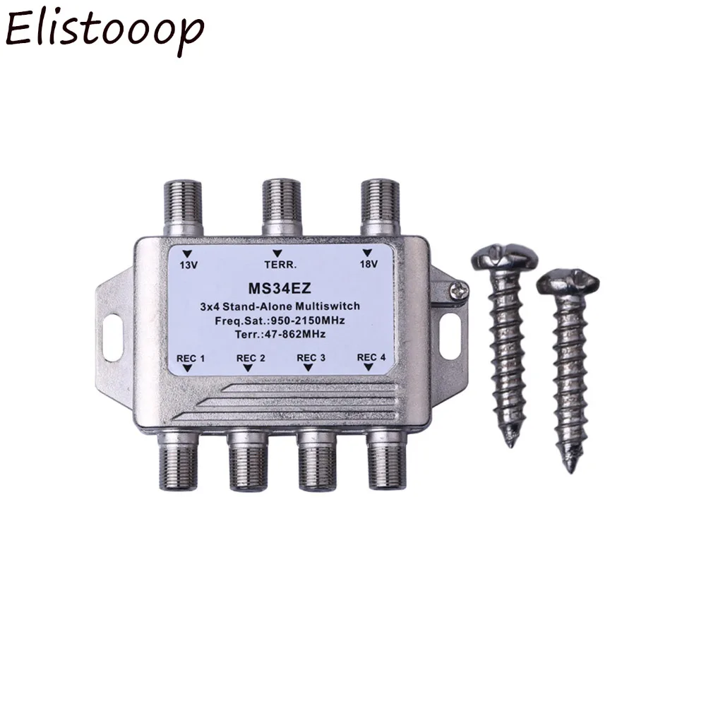 2018 3 входа 4 выхода MS34EZ Satellite Multiswitch SplitterLow потребление FTA TV LNB спутниковый