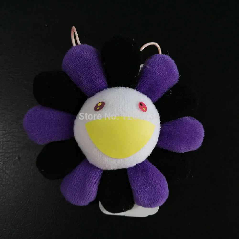 Purple 8CM Радуга Подсолнух плюшевая подвеска брошь сумка, сумка на плечо, монета с мешком фигурка игрушка TYTJ - Цвет: Purple 8CM