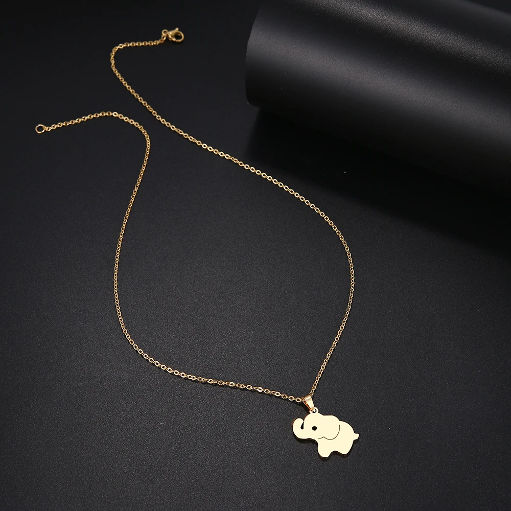 Ожерелье из нержавеющей стали DOTIFI для женщин и мужчин ожерелье золотистого