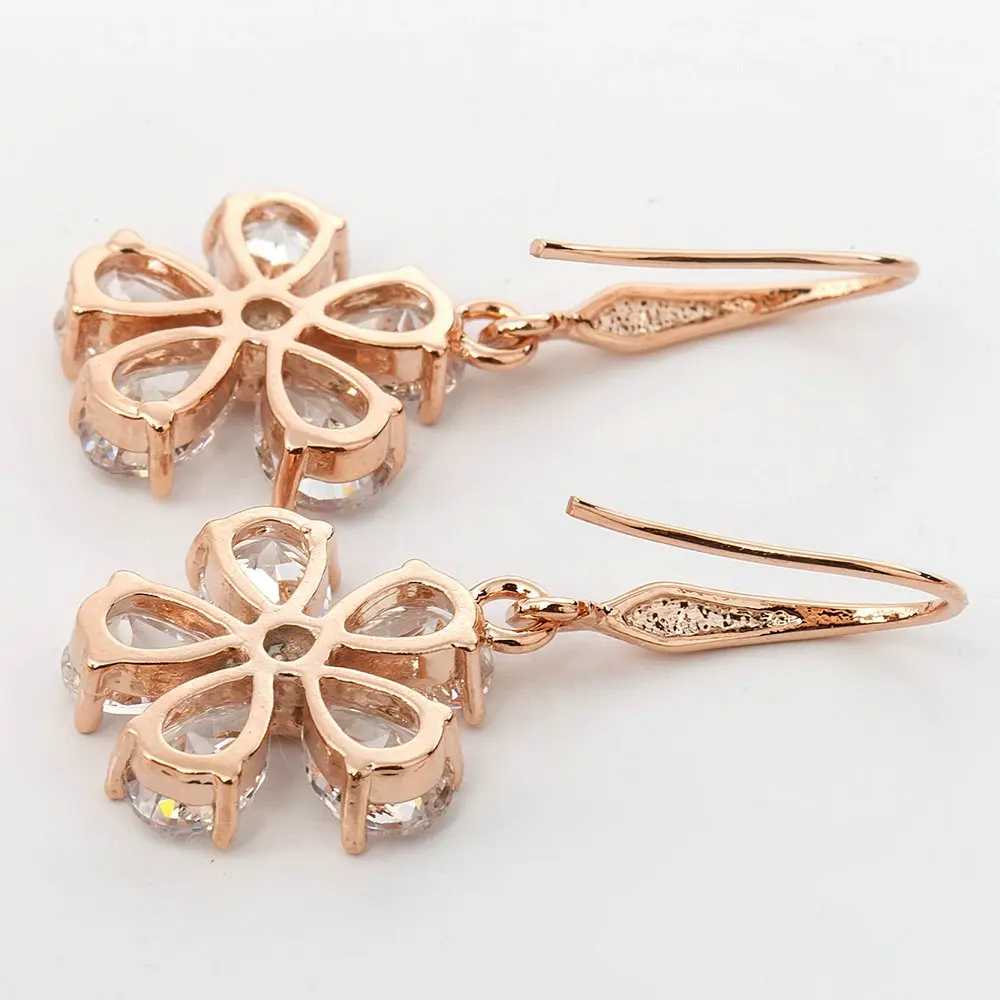 Женские Висячие серьги с фианитом Manxiuni Модные Позолоченные подвески кристаллами