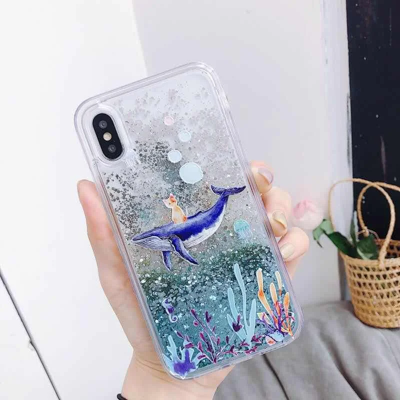 Чехол с жидким песком для Huawei P20 pro lite P10 Honor 8X 7X 9 10 V10 7C Pro Y9 Y7 2018 P smart Plus Nova 3 3i 4