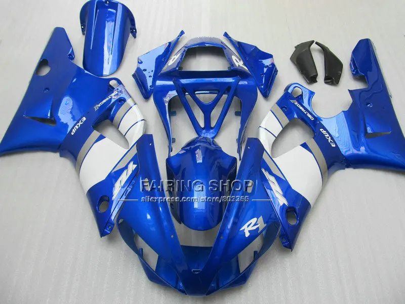 Обтекатели на заказ для YAMAHA YZF1000 из АБС-пластика YZFR1 2000 2001 YZF R1 00 01 впрыск синий