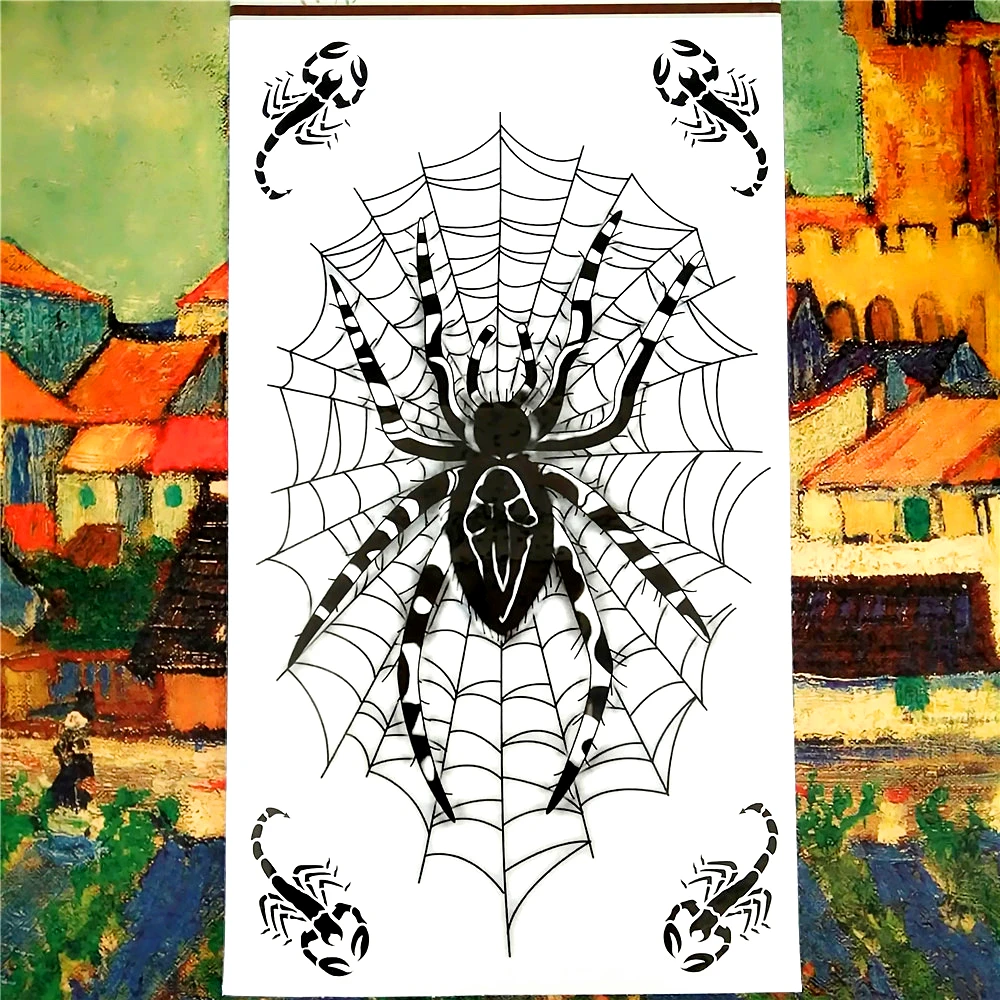 Nu-TATY Spider Web разрабатывает Временные татуировки для боди-арта наклейки татуировок