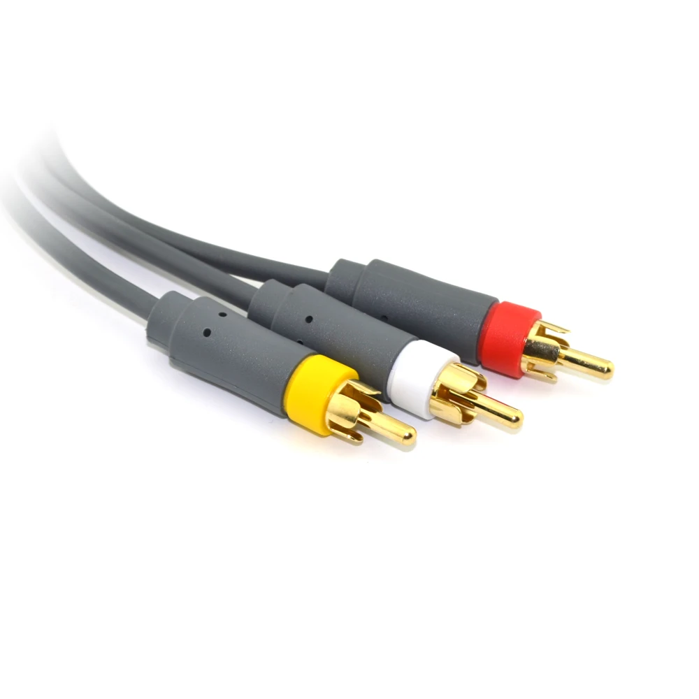 100 шт. Высокое разрешение 1 8 м композитный 3 RCA HD TV Аудио AV видео шнур оптический