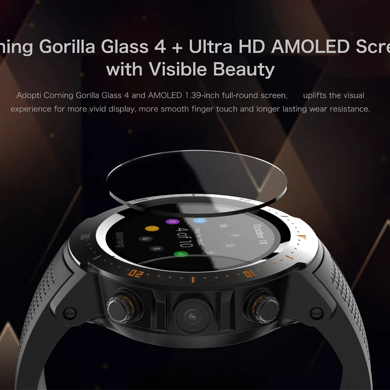 4G Smart wristwatch Android 7.1 MTK6739 530mAh sports GPS Heart Rate monitor 1GB RAM 16GB ROM SmartWatch with Camera for present |