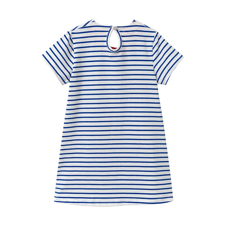 Jumping meters retail short-sleeve baby Girl dress animals printed new arrivel hot children clothes kids clothing girl dresses | Детская