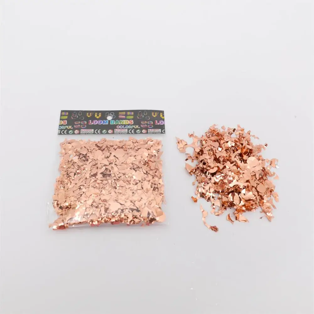 10g rose gold 5 шт. 12 дюймов конфетти шары прозрачные латексные шары с золотым и серебряным микс конфетти для свадьбы украшения для вечеринки, дня рождения - Цвет: 10g rose gold