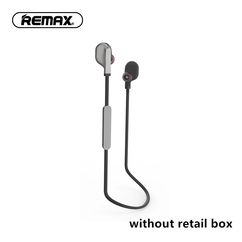 REMAX наушники-вкладыши Bluetooth V4.2 Bluetooth спортивные наушники с микрофоном стерео для телефона шейным ремешком - Цвет: 1