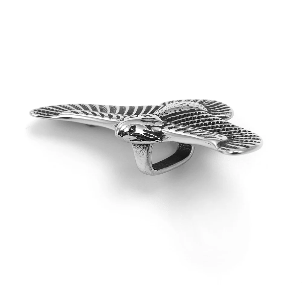 Подвески в виде животных из нержавеющей стали 2 шт. подвеска черного орла 12 х6 мм