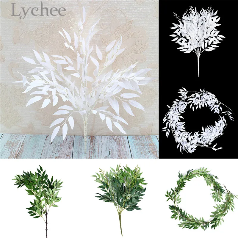 

Lychee Life Искусственные Свадебные подвесные лозы из ивы, искусственные настенные подвесные Зеленые растения, украшения для дома и отеля