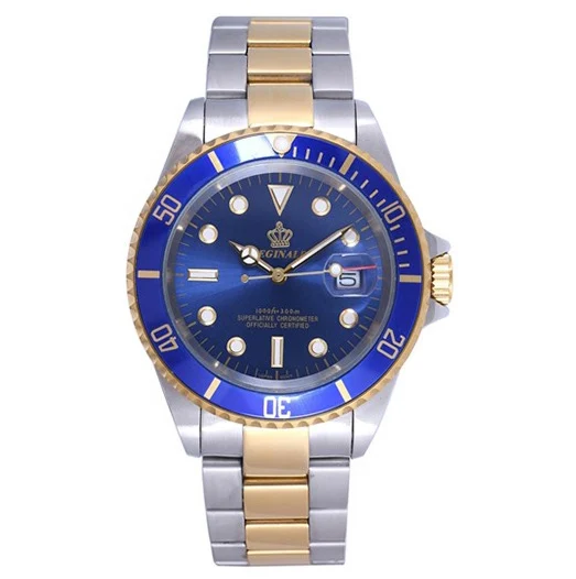 Новые роскошные Брендовые мужские часы стальной полосы GMT для отдыха модные