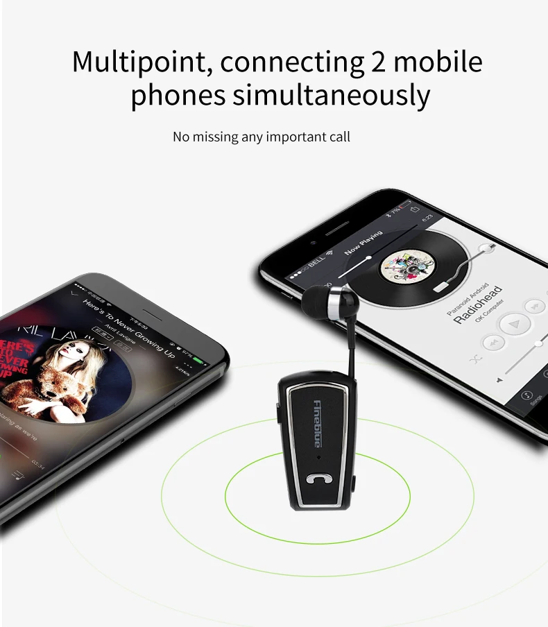 FineBlue F V3 беспроводные Bluetooth наушники мини для Auriculares Driver музыкальные гарнитура