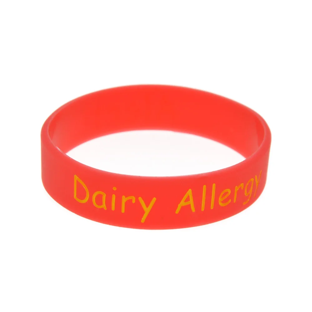 1 шт. оповещение молочной аллергии силиконовый браслет для ежедневного