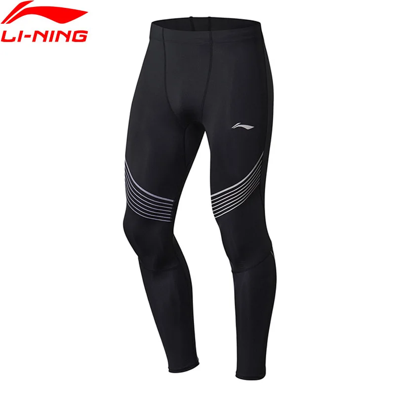 Li-Ning/мужские профессиональные колготки для бега быстросохнущие дышащие