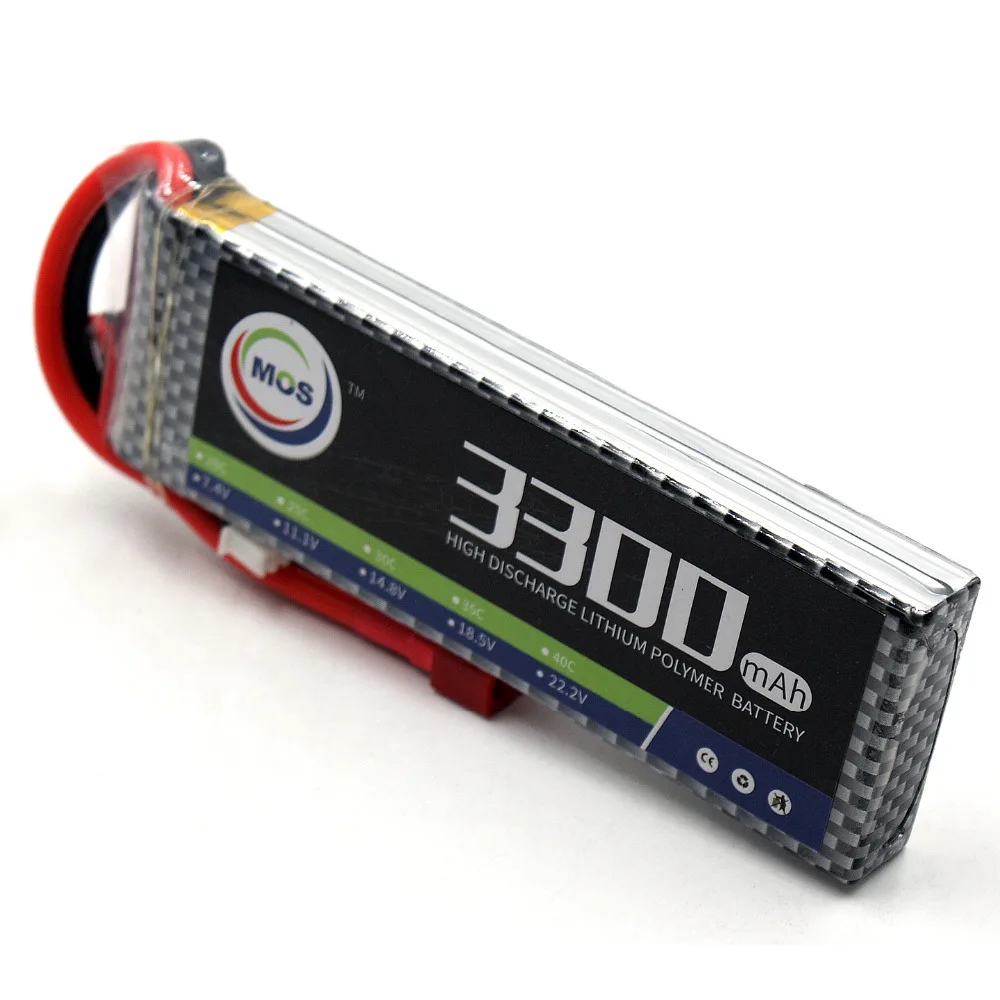 MOS RC Lipo батарея 2s 7,4 v 3300mAh 30C-60C для RC вертолета автомобиля лодки квадрокоптера Li-Po батареи