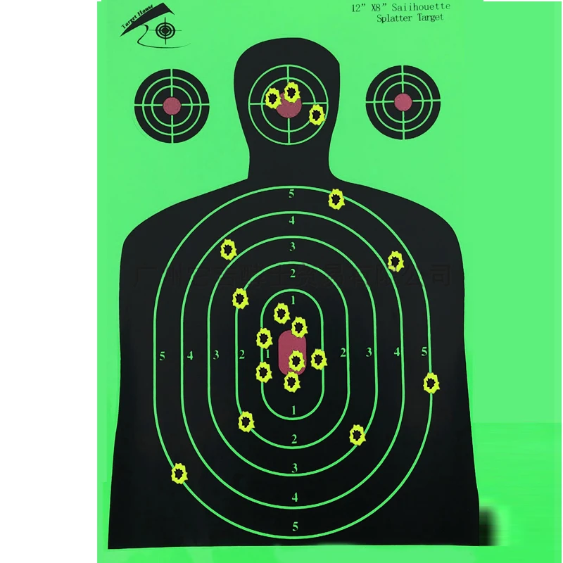 25 шт. стрельбы 12 &quotx 18&quot силуэт брызги Reactiveb бумага для мишени целевые показатели