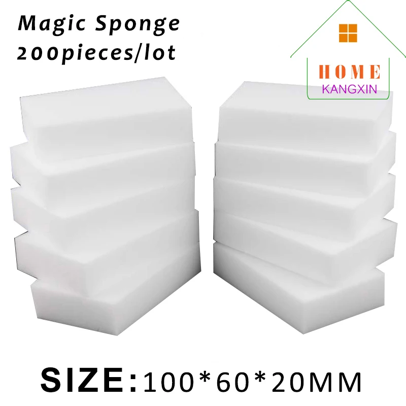 200pcs/lot white magic melamine sponge eraser kitchen cleaning cleaner Nano Magic Sponge Wholesale Supplier | Дом и сад