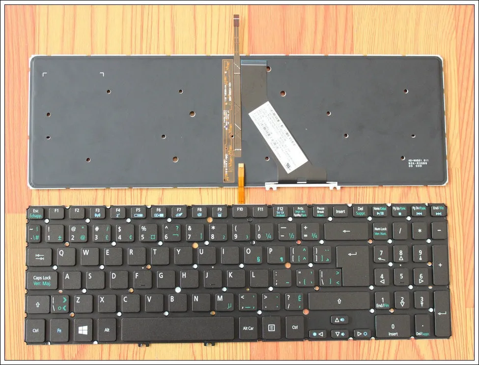 Клавиатура для acer Aspire V5 V5-531 V5-531G V5-551 V5-551G V5-571 V5-571G V5-571P V5-571PG V5-531P клавиатура с подсветкой Fr. Канадский